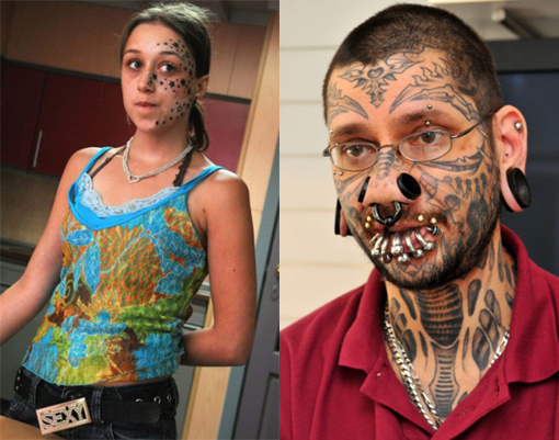 I'm sorry, you said you fell asleep while someone was tattooing your face?